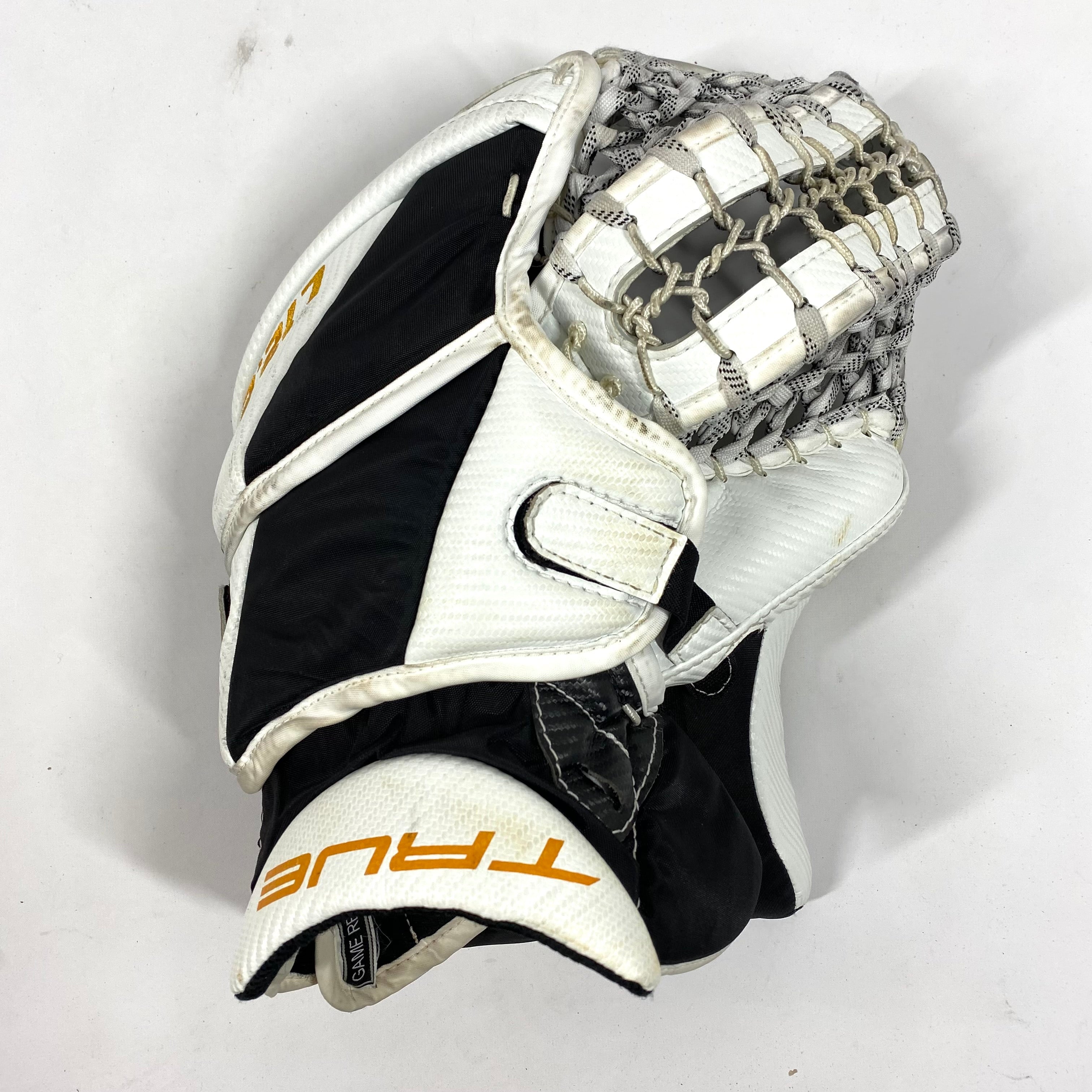 True L12.2 - Gant de gardien de but Pro Stock (blanc/jaune)